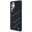 Mercedes Silicone Contrasted Curves MagSafe Samsung Galaxy S25 Ultra tok, fekete