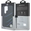Mercedes Silicone Contrasted Curves MagSafe Samsung Galaxy S25 Ultra tok, fekete