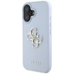 Guess Hardcase PU Grained Big 4G Classic Logo Case iPhone 16 6,1" tok, kék