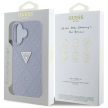 Guess Hardcase PU Grained Hot Stamp 4G Triangle Metal Case iPhone 16 6,1" tok, lila
