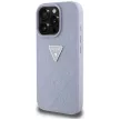 Guess Hardcase PU Grained Hot Stamp 4G Triangle Metal Case iPhone 16 Pro 6,3" tok, lila