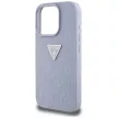 Guess Hardcase PU Grained Hot Stamp 4G Triangle Metal Case iPhone 16 Pro 6,3" tok, lila