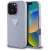 Guess Hardcase PU Grained Hot Stamp 4G Triangle Metal Case iPhone 16 Pro Max 6,9" tok, lila