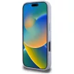Guess Hardcase PU Grained Hot Stamp 4G Triangle Metal Case iPhone 16 Pro Max 6,9" tok, lila