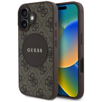 Guess 4G Circle Classic Logo MagSafe iPhone 16 tok, barna