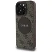 Guess 4G Circle Classic Logo MagSafe iPhone 16 Pro tok, barna