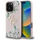 Guess Grained tok, rózsaszíns Big 4G logo iPhone 16 Pro tok, rózsaszín