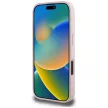 Guess Grained tok, rózsaszíns Big 4G logo iPhone 16 Pro tok, rózsaszín