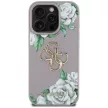 Guess Grained tok, rózsaszíns Big 4G logo iPhone 16 Pro Max tok, lila