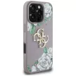 Guess Grained tok, rózsaszíns Big 4G logo iPhone 16 Pro Max tok, lila