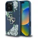 Guess Grained tok, rózsaszíns Big 4G logo iPhone 16 Pro Max tok, kék