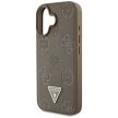 Guess Grained Hot Stamp Peony  Triangle Logo MagSafe iPhone 16 tok, barna
