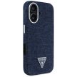 Guess Denim Triangle Logo MagSafe iPhone 16 tok, kék
