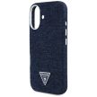 Guess Denim Triangle Logo MagSafe iPhone 16 tok, kék