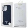 Guess Denim Triangle Logo MagSafe iPhone 16 Pro Max tok, kék