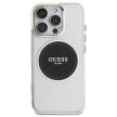 Guess GUHMP16LHTDRCEDK IML Metal Colored Circle Classic Logo MagSafe-kompatibilis tok iPhone 16 Pro, fekete