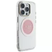 Guess GUHMP16LHTDRCEDP IML Metal Colored Circle Classic Logo MagSafe-kompatibilis tok iPhone 16 Pro, rózsaszín