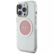 Guess IML Metal Colored Circle Classic Logo MagSafe iPhone 16 Pro Max tok, rózsaszín