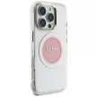 Guess IML Metal Colored Circle Classic Logo MagSafe iPhone 16 Pro Max tok, rózsaszín