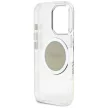 Guess GUHMP16LHTDRCEDG IML Metal Colored Circle Classic Logo MagSafe-kompatibilis tok iPhone 16 Pro, szürke