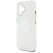Guess IML Metal Colotok, piros Circle Classic Logo MagSafe iPhone 16 white