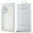 Guess IML Metal Colotok, piros Circle Classic Logo MagSafe iPhone 16 white