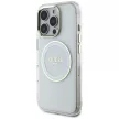 Guess IML Metal Colored Circle Classic Logo MagSafe iPhone 16 Pro Max white