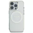 Guess IML Metal Colored Circle Classic Logo MagSafe iPhone 16 Pro Max white