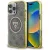 Guess IML Metal Glitter 4G Circle Triangle MagSafe iPhone 16 Pro Max tok, barna
