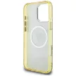 Guess IML Metal Glitter 4G Circle Triangle MagSafe iPhone 16 Pro Max tok, barna