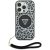 Guess HC IML Leopard Triangle Cord Strap iPhone 16 MagSafe tok, fekete
