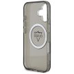 Guess Hardcase MagSafe IML Metal Mountain Logo Case iPhone 16 6,1" tok, fekete