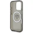 Guess Hardcase MagSafe IML Metal Mountain Logo Case iPhone 16 Pro 6,3" tok, fekete