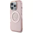 Guess Hardcase MagSafe IML Metal Mountain Logo Case iPhone 16 Pro Max 6,9" tok, rózsaszín