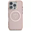 Guess Hardcase MagSafe IML Metal Mountain Logo Case iPhone 16 Pro Max 6,9" tok, rózsaszín