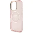 Guess Hardcase MagSafe IML Metal Mountain Logo Case iPhone 16 Pro Max 6,9" tok, rózsaszín