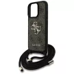 GUESS iPhone 16 Pro Max GUHCP16XP4GMGCRW (CBDY PU 4G Big Logo W/Cord Strap) tok, barna
