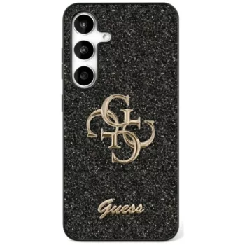   Guess Fixed Glitter Big 4G Metal LogoSamsung Galaxy S25 Ultra tok, fekete