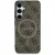Guess Leather 4G Colotok, piros Ring Classic Logo MagSafe Samsung Galaxy S25 Ultra tok, barna