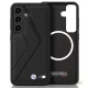 BMW Leather Oversized Stripes MagSafe Samsung Galaxy S25 tok, fekete