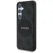 Guess 4G Round Patch Classic Logo MagSafe Samsung Galaxy S25 Plus tok, fekete