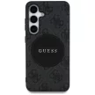 Guess 4G Round Patch Classic Logo MagSafe Samsung Galaxy S25 Plus tok, fekete