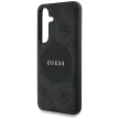 Guess 4G Round Patch Classic Logo MagSafe Samsung Galaxy S25 Plus tok, fekete