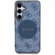 Guess 4G Round Patch Classic Logo MagSafe Samsung Galaxy S25 Plus tok, kék