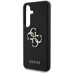 Guess Samsung Galaxy S25 GUHCS25SPGT4MBK (PU Grained Big 4G and Classic Logo) tok, fekete