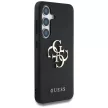 Guess Samsung Galaxy S25 GUHCS25SPGT4MBK (PU Grained Big 4G and Classic Logo) tok, fekete