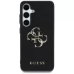 Guess Samsung Galaxy S25 GUHCS25SPGT4MBK (PU Grained Big 4G and Classic Logo) tok, fekete