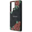 Guess Leather 4G Flowers Print Metal Classic Logo MagSafe Samsung Galaxy S25 Ultra tok, fekete