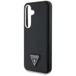 Guess Grained Triangle Logo MagSafe Samsung Galaxy S25 tok, fekete