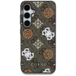 Guess 4G Printed Colored Peony Pattern MagSafe Samsung Galaxy S25 tok, barna